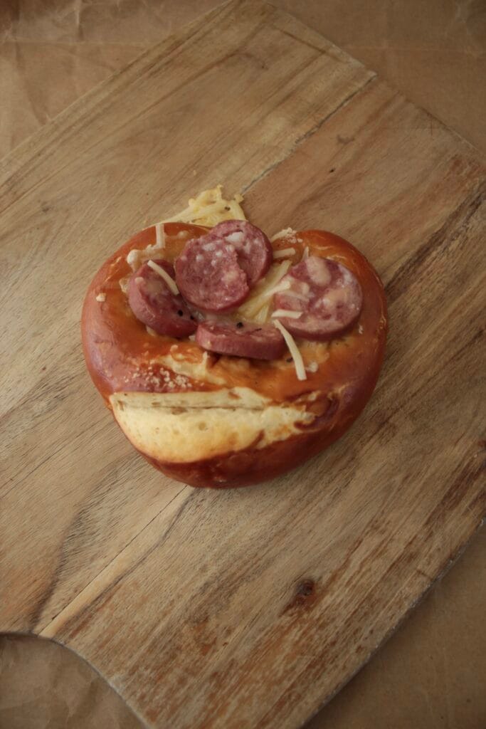 Baker's Diary's SAUSAGE CHEESE BREZEL