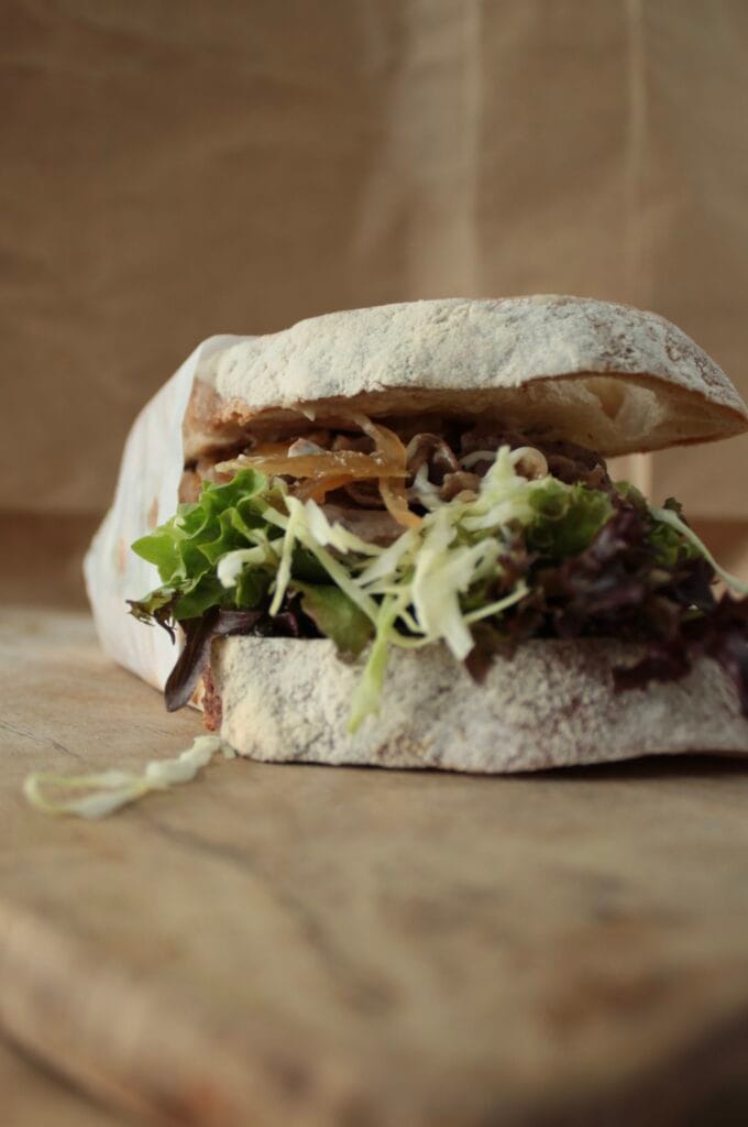 JAPANESE BBQ YAKINIKU sandwich